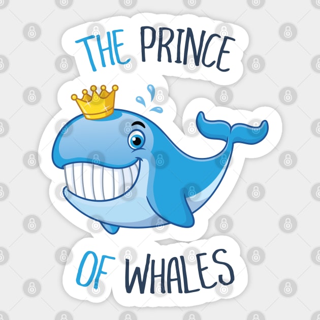 The Prince of Whales Sticker by zoljo